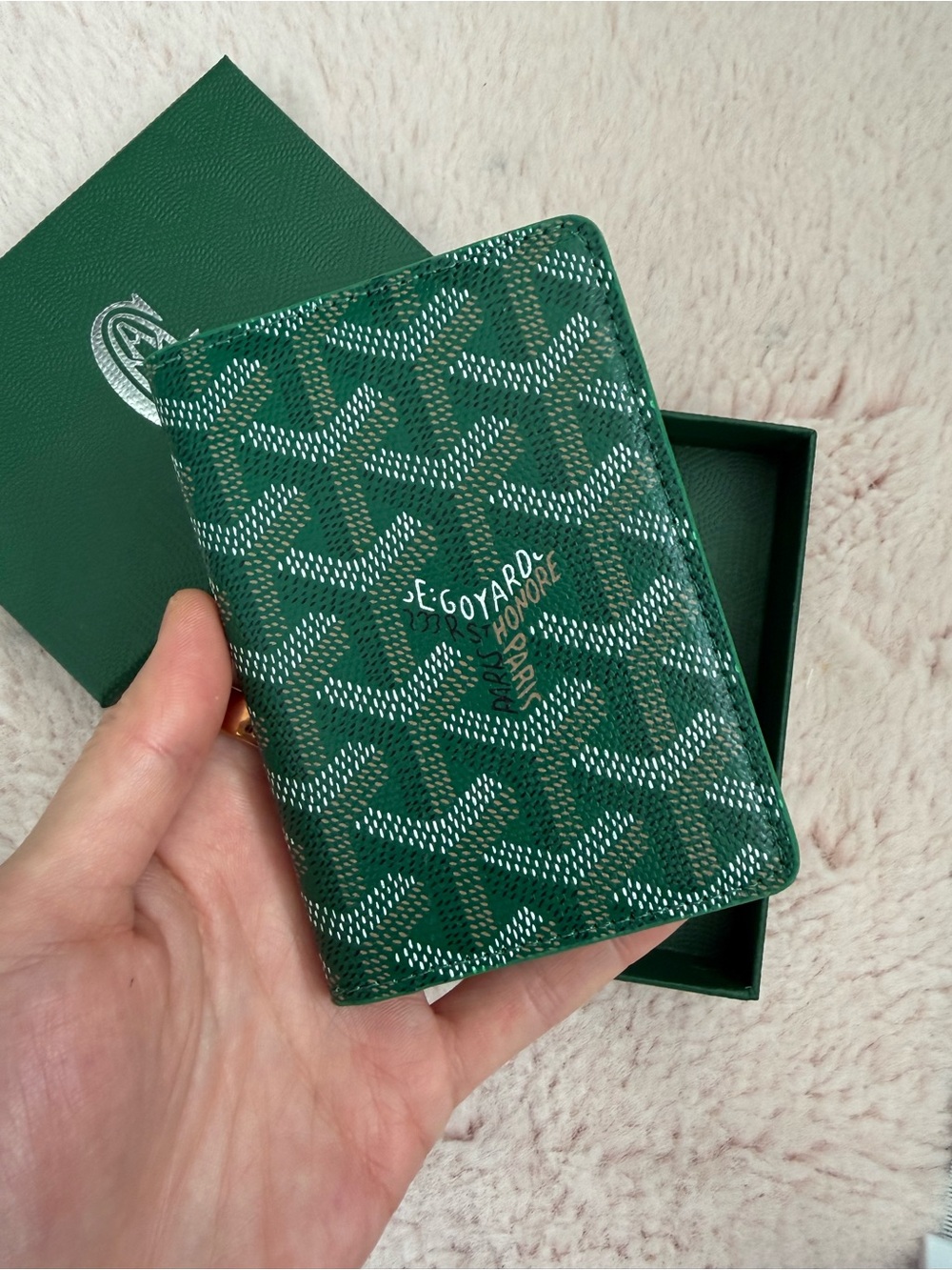 Goyard Billfold Card Wallet Green | Box Included